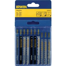 Irwin 10 Piece Assorted T Shank Jigsaw Blade Set