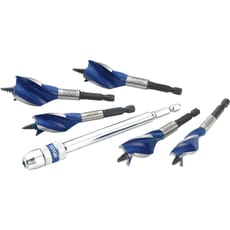 Irwin 5 Piece 6X Blue Groove Stubby Wood Bit Set