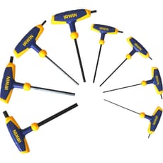 Irwin 8 Piece T Handle Hexagon Allen Key Set Metric