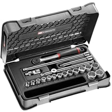 Facom J.161-3P12 20 Piece 3/8" Drive Bi Hexagon Socket Set