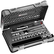 Facom J.360-3P12 20 Piece 3/8" Drive Bi Hexagon Socket Set