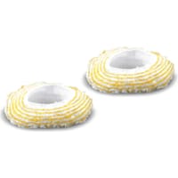 Karcher 2 Piece Big Round Brush Cover Set for SC EasyFix Steam Cleaners 