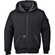 Portwest Pewter Mens Sherpa Lined Hoodie Jacket