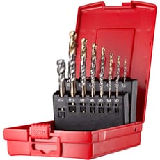 Dormer L113-203 14 Piece HSS E002 Spiral Flute Tap & A002 Drill Set