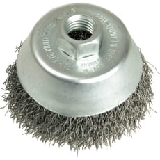 Lessmann Crimped Steel Wire Cup Brush