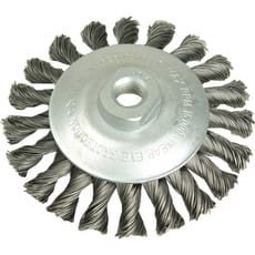 Lessmann 0.5 Steel Wire Conical Knot Brush