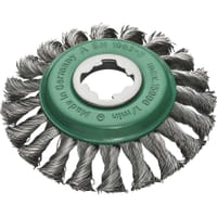Lessmann X Lock Non Sparking Stainless Steel Knotted Wire Wheel 