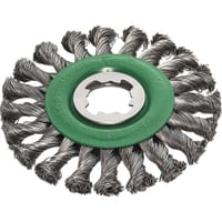Lessmann X Lock Non Sparking Stainless Steel Knotted Wire Wheel 