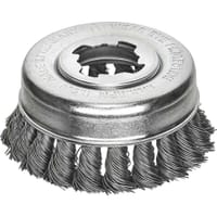 Lessmann X Lock Non Sparking Knotted Wire Cup Brush 