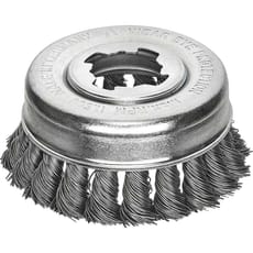 Lessmann X Lock Non Sparking Knotted Wire Cup Brush