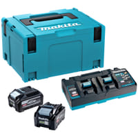 Makita 1911E6-1 40v Max XGT Cordless 2 Battery and 110v Charger Kit 