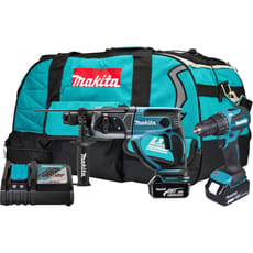 Makita DLX2563T 18v LXT Cordless Combi Drill and SDS Hammer Drill Kit