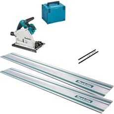 Makita DSP600ZJ Twin 18v LXT Cordless Brushless Plunge Saw 3 Piece Kit