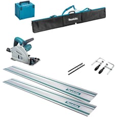 Makita SP6000K6 Plunge Cut Circular Saw and Guide Rail Accessory 6 Piece Set