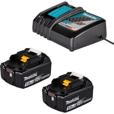 Makita DC18RC 18v Charger and 2 Li-ion Batteries 5ah