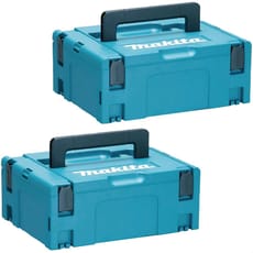Makita 2 Piece 821550-0 Type 2 MakPac Connector Stackable Power Tool Case Kit