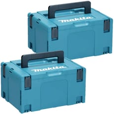 Makita 2 Piece 821551-8 Type 3 MakPac Connector Stackable Power Tool Case Kit