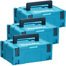 Makita 3 Piece 821550-0 Type 2 MakPac Connector Stackable Power Tool Case Kit