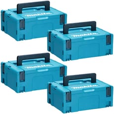 Makita 4 Piece 821550-0 Type 2 MakPac Connector Stackable Power Tool Case Kit