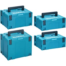 Makita 4 Piece MakPac Connector Stackable Power Tool Case Kit