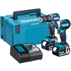 Makita DLX2460TJ 18v LXT Cordless Brushless Combi Drill and Impact Driver Kit