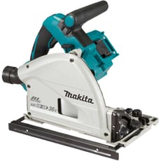 Makita DSP600 Twin 18v LXT Cordless Brushless Plunge Saw 165mm 