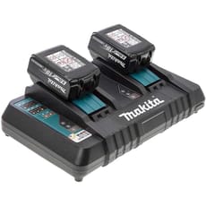 Makita DC18RD 18v Twin Charger and 2 Li-ion Batteries 5ah