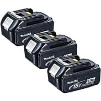 Makita BL1850B 18v Cordless Li-ion Battery 5ah Pack of 3 