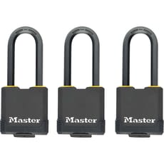 Masterlock Excell Weather Tough Padlock Pack of 3 Keyed Alike
