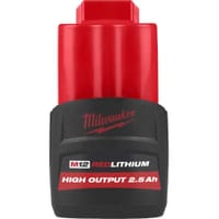 Milwaukee M12 HB2.5 12v Cordless High Output Li-ion Battery 2.5ah 
