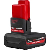 Milwaukee M12 HB5 12v Cordless High Output Li-ion Battery 5ah 