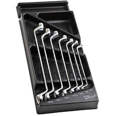 Facom MOD.55-1 7 Piece Offset Ring Spanner Set in Module Tray