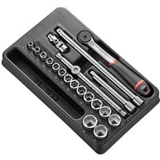 Facom MOD.J161-36 20 Piece 3/8" Drive Hexagon Socket Set