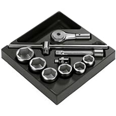 Facom MOD.K1 10 Piece 3/4" Drive Hexagon Socket Set