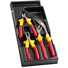 Facom MOD.VEA0 3 Piece VDE Insulated Plier Set in Module Tray