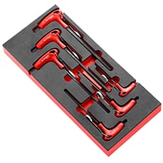 Facom MODM.84TZJ6SLS 6 Piece SLS T Handle Hex Key Set in Foam Module