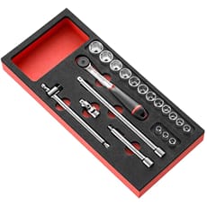 Facom MODM.J161-36 20 Piece 3/8" Drive Hexagon Socket Set