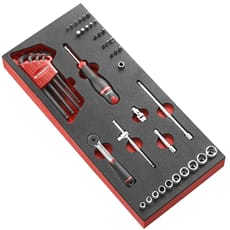 Facom MODM.R161-36 46 Piece 1/4" Drive Hexagon Socket Set
