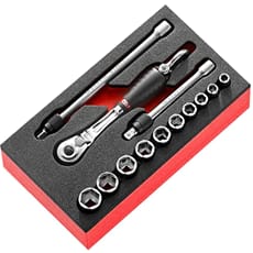 Facom MODM.RL1SLS 13 Piece 1/4" Drive SLS Socket Set
