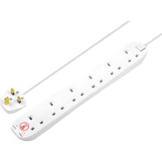 Masterplug 6 Socket Surge Protected Extension Lead 240v