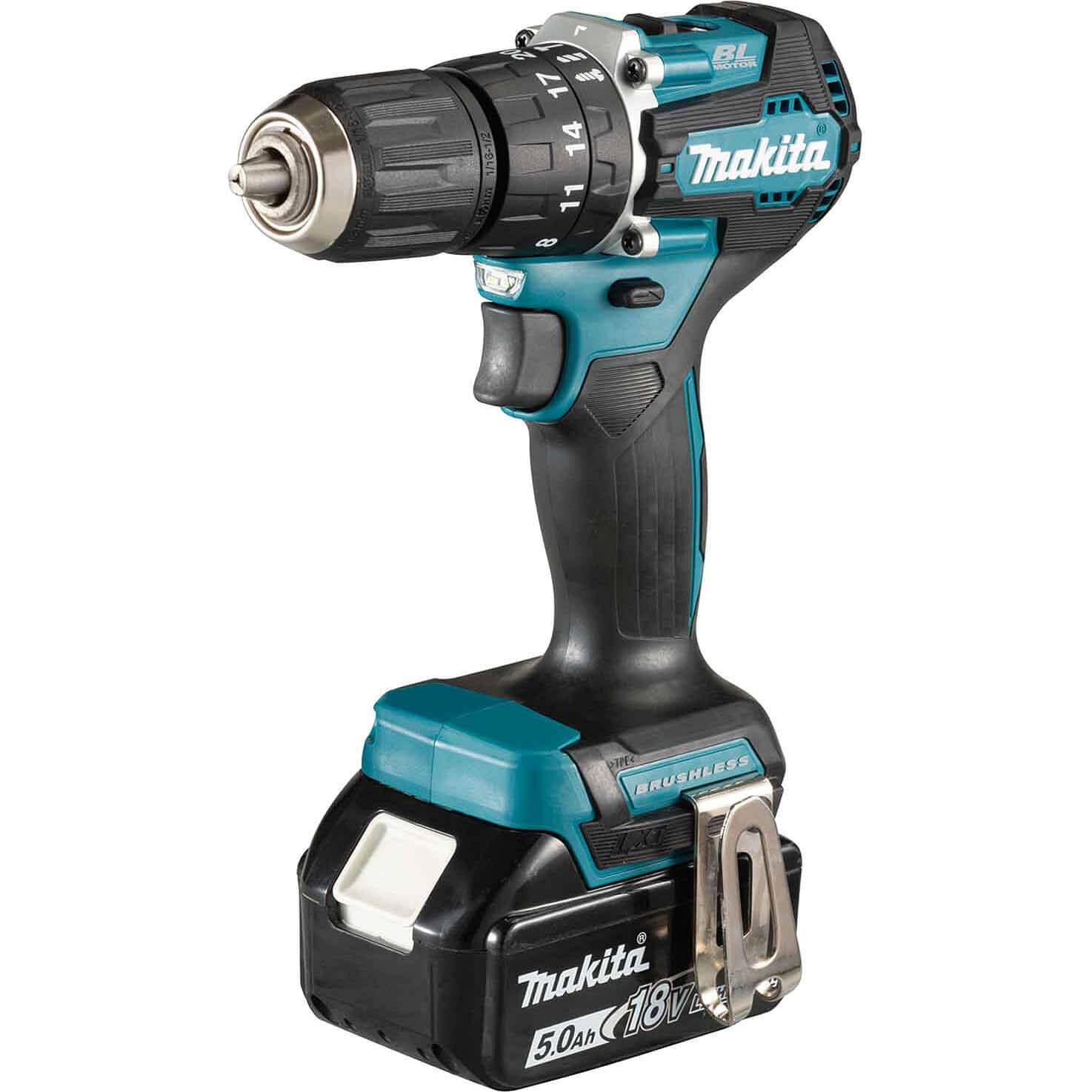 Makita DHP487 18v LXT Cordless Brushless Combi Drill Combi Drills