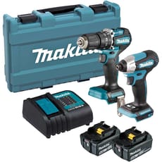 Makita DLX2414ST 18v LXT Cordless Brushless Combi Drill and Impact Driver Kit