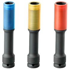 Facom NSI.3EL 3 Piece 1/2" Drive Reinforced Deep Thin Wall Alloy Wheel Socket Set