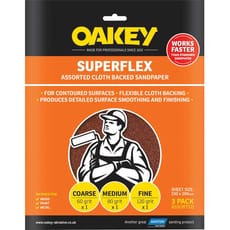 Oakey Superflex Aluminium Oxide Sandpaper