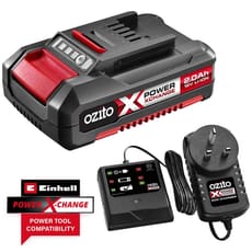 Ozito Genuine PXC 18v Cordless Li-ion Battery 2ah and Eco Charger 