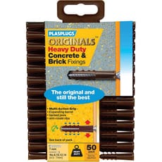 Plasplugs Heavy Duty Multifix Concrete and Brick Fixings