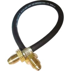 Sievert Gas Bottle to Tee Piece Pigtail Connector P.O.L Fittings