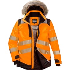 Oxford Weave 300D Class 3 PW3 Hi Vis Winter Parka Jacket