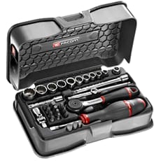 Facom R.161-4P12U 31 Piece 1/4" Drive Bi Hexagon Socket Set Imperial