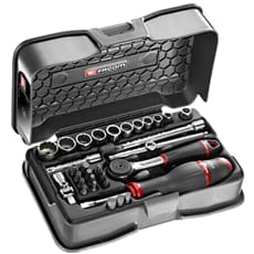 Facom R.161-5P12 31 Piece 1/4" Drive Bi Hexagon Socket Set